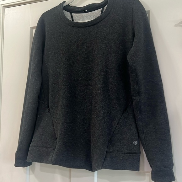 lululemon athletica Sweaters - Lululemon gray sweatshirt with cut out back. 6